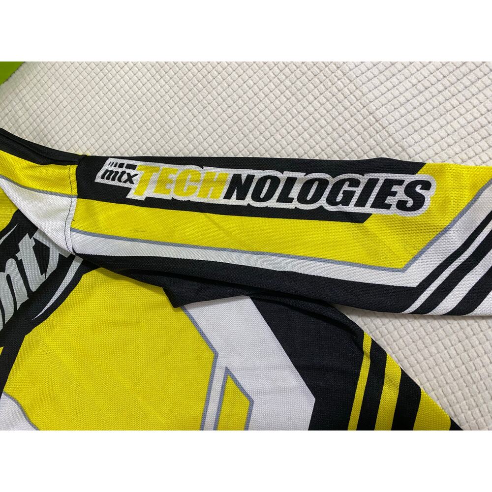 MTX Competition Motocross Jersey Youth Medium 10–12 Yellow Black White - Picture 7 of 7